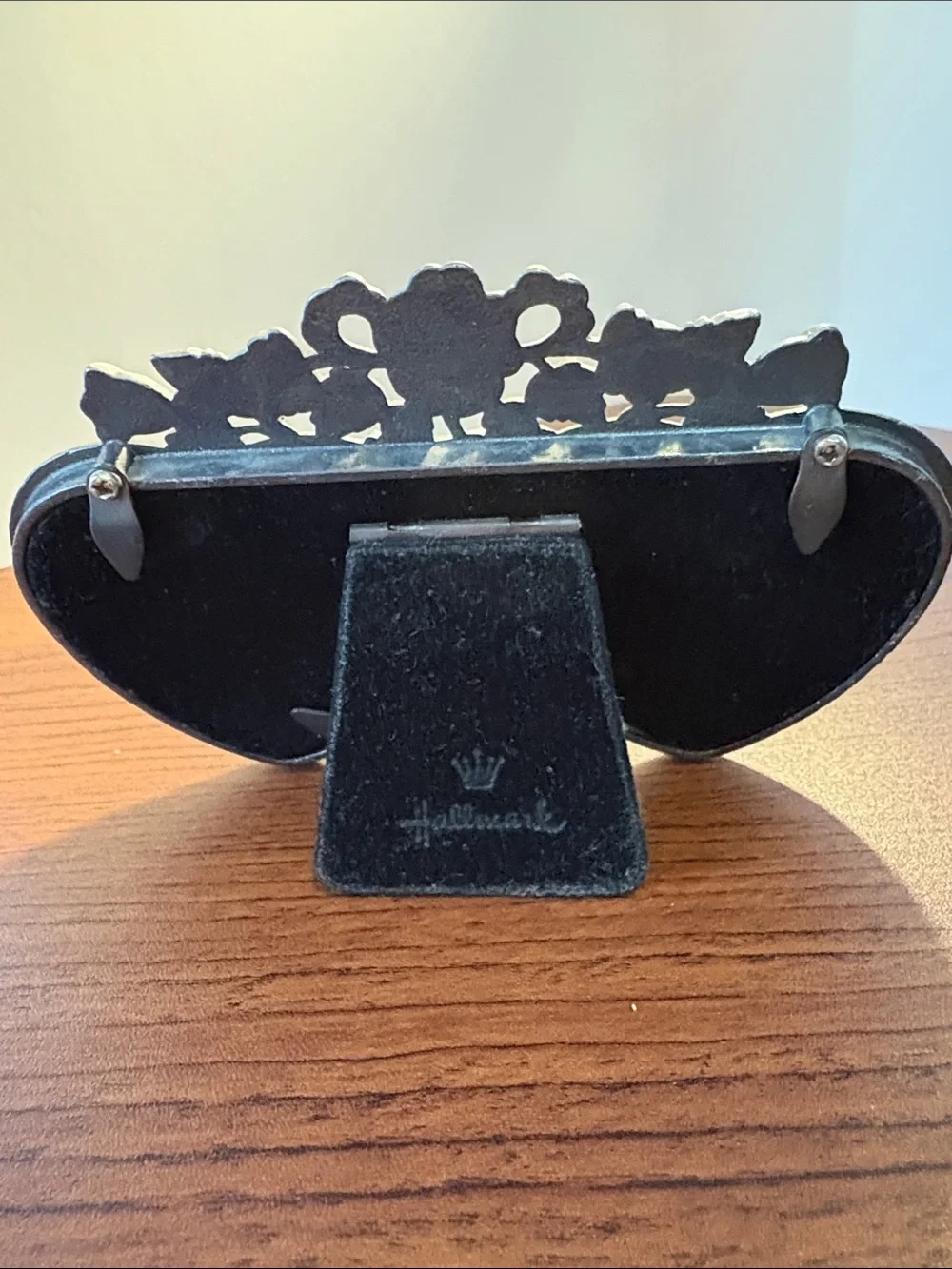 Vintage Hallmark Pewter Double Picture Frame